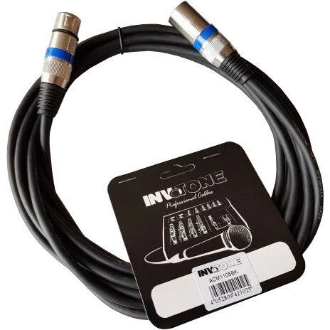 Кабель XLR (M) - XLR (F), 5м, INVOTONE ACM1105 BK