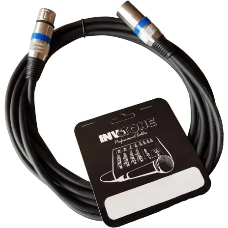 Кабель XLR (M) - XLR (F), 6м, INVOTONE ACM1106 BK
