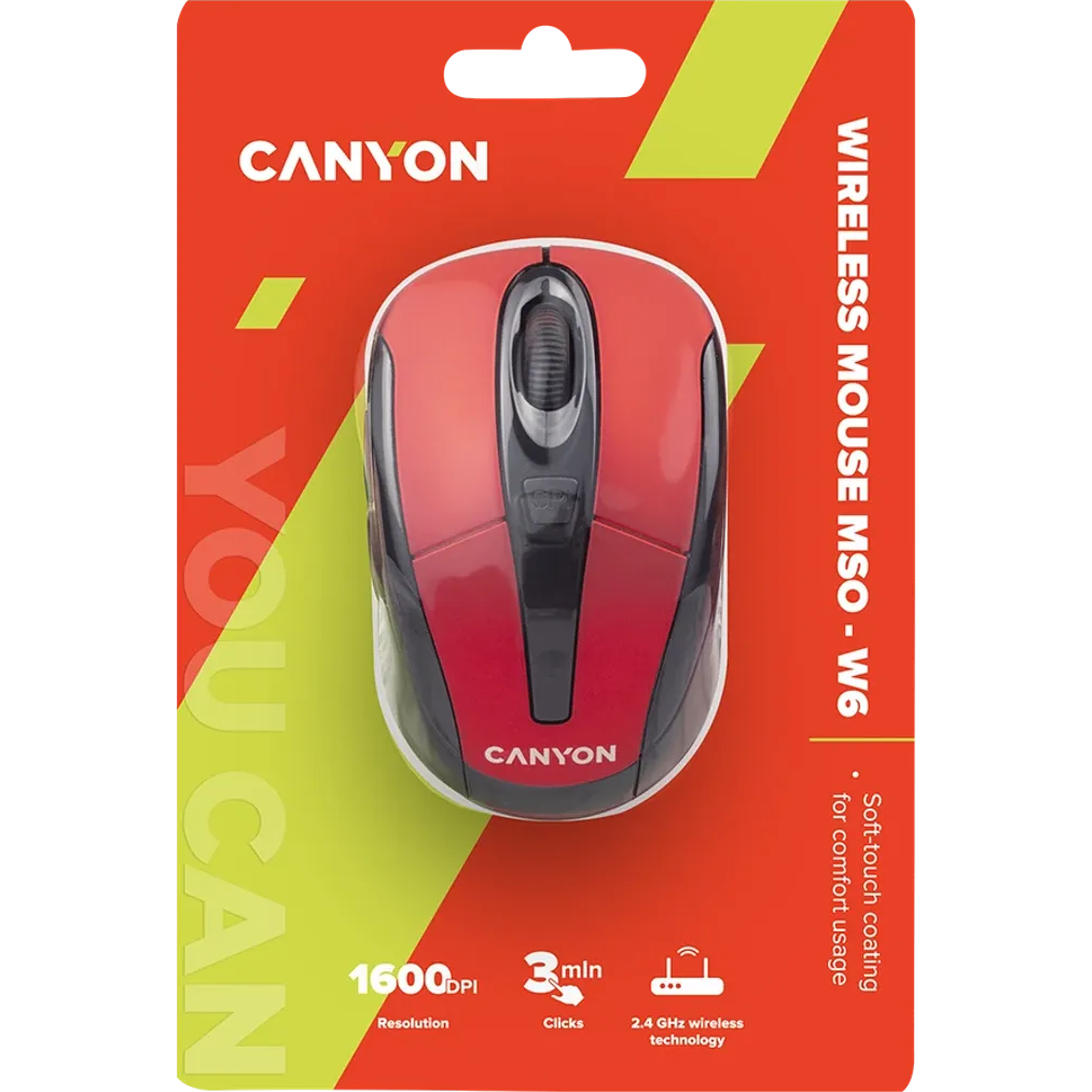 Мышь Canyon CNR-MSOW06R Red - фото 4