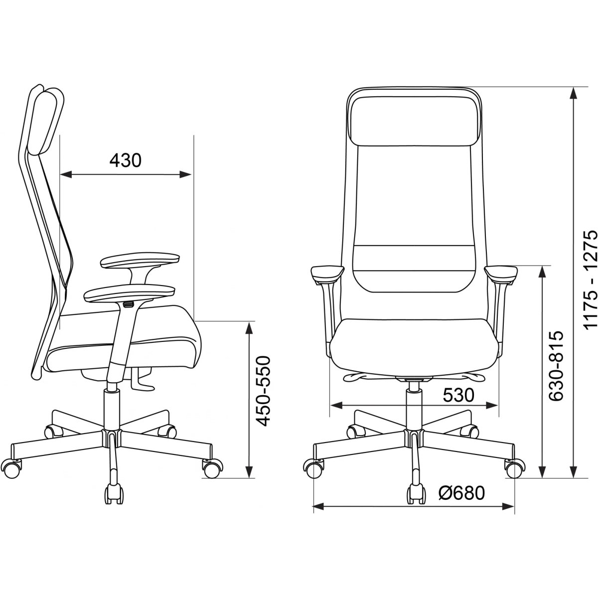 Офисное кресло Бюрократ T-995 Black - T-995/NEO-BLACK - фото 13