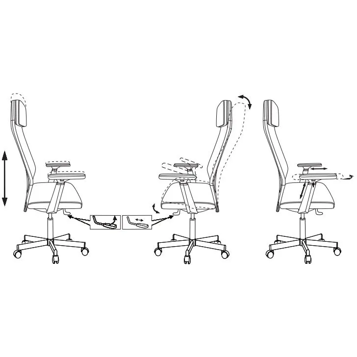 Офисное кресло Бюрократ T-995 Grey - T-995/NEO-GREY - фото 12