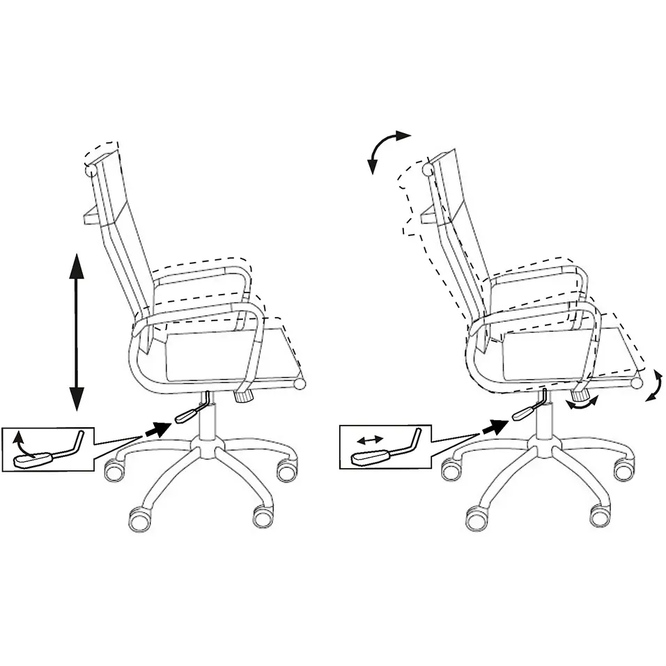 Офисное кресло Бюрократ CH-993 Orange - CH-993/ORANGE - фото 5