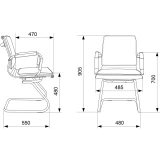 Офисное кресло Бюрократ CH-993-LOW-V Red (CH-993-LOW-V/RED)