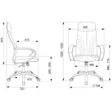 Офисное кресло Бюрократ CH-610SL Black (CH-610SL/B-PU)