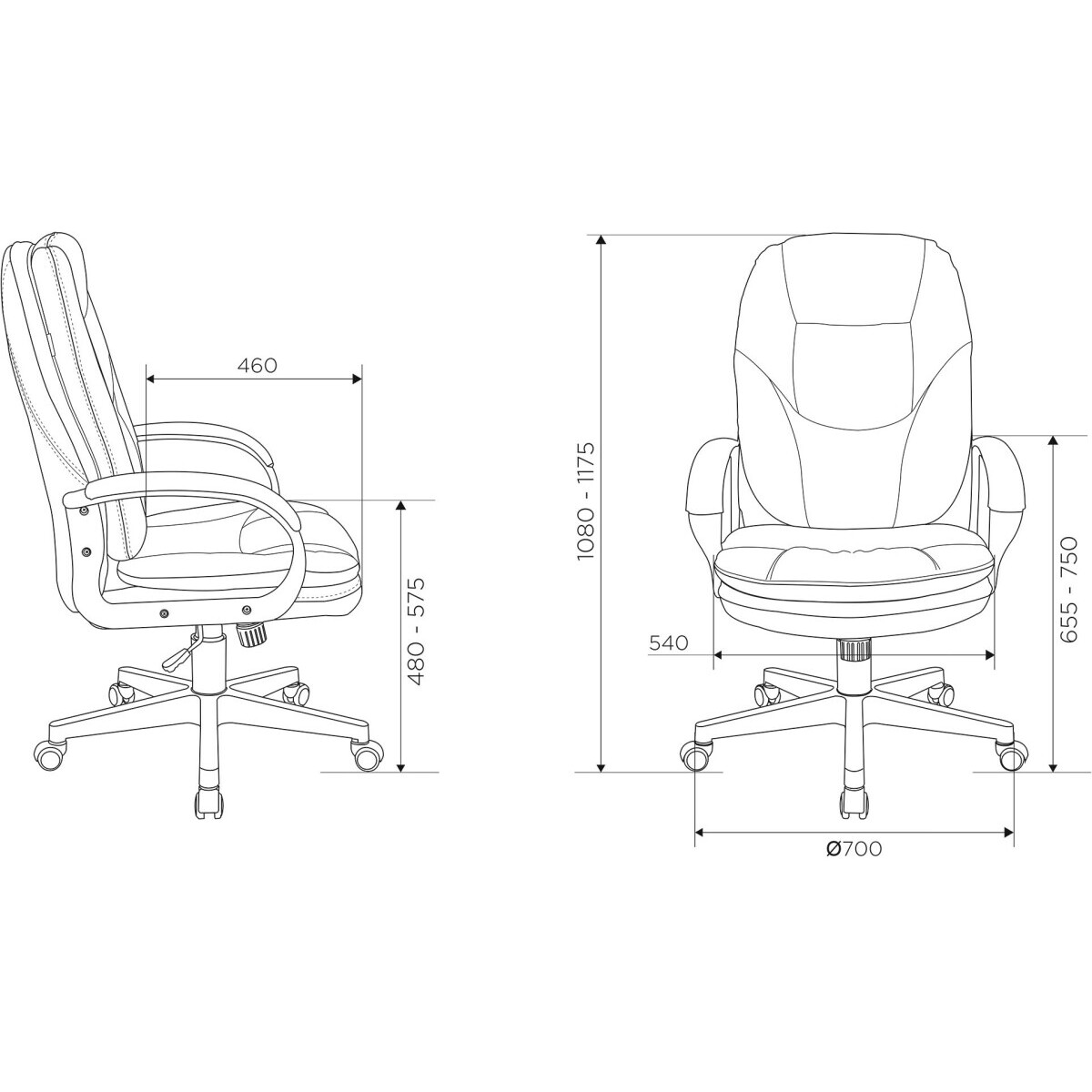 Офисное кресло Бюрократ CH-868N/LT-20 - фото 6