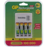 Зарядное устройство для аккумуляторов GP CPB + 4x AAA 1000mAh (GP100AAAHC/CPB-2CR4)