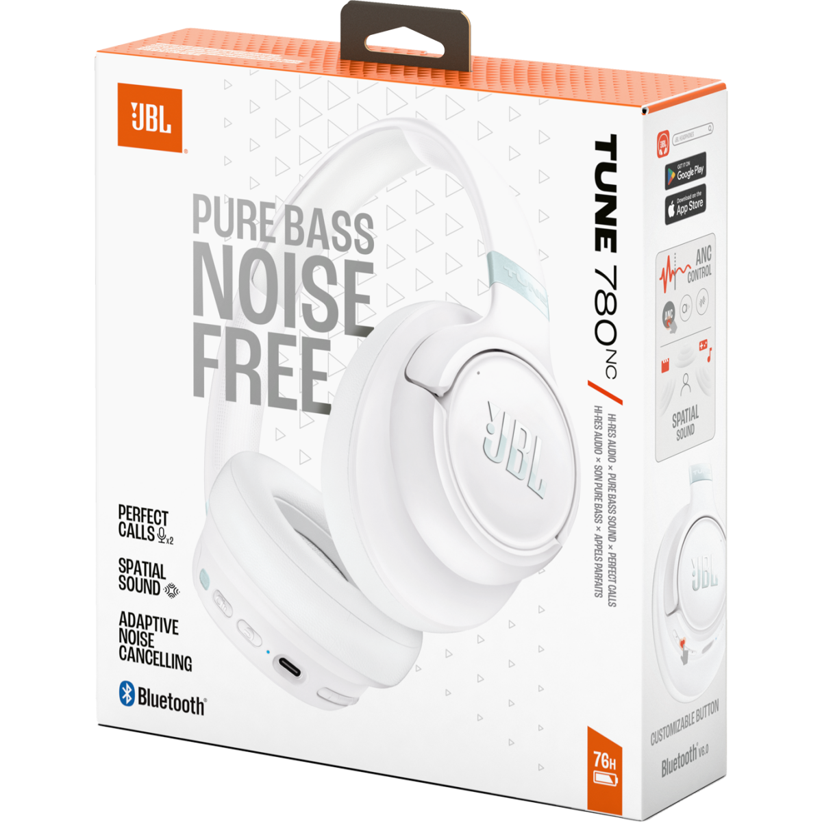 Гарнитура JBL Tune 780NC White - JBLT780NCWHT - фото 9