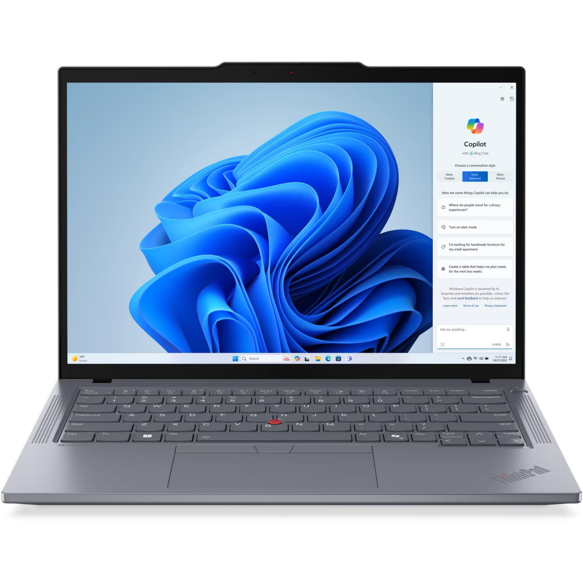 Ноутбук Lenovo ThinkPad T14 Gen 5 (Intel) Grey (21ML0089US)