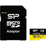 Карта памяти 128Gb MicroSD Silicon Power Inspire + SD адаптер (SP128GBSTXLA2V1NSP)