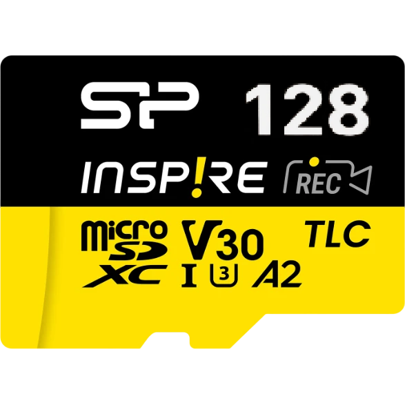 Карта памяти 128Gb MicroSD Silicon Power Inspire + SD адаптер (SP128GBSTXLA2V1NSP) - фото 2