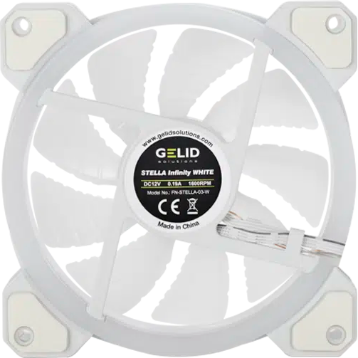 Вентилятор для корпуса GELID Stella Infinity White - FN-STELLA-03-W - фото 4