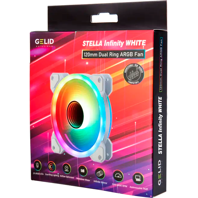 Вентилятор для корпуса GELID Stella Infinity White - FN-STELLA-03-W - фото 5