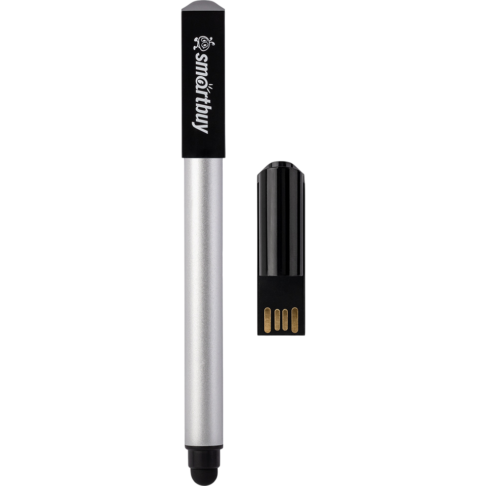 USB Flash накопитель 32GB SmartBuy Gel Pen Silver (SB032GB2SRTL) - фото 3