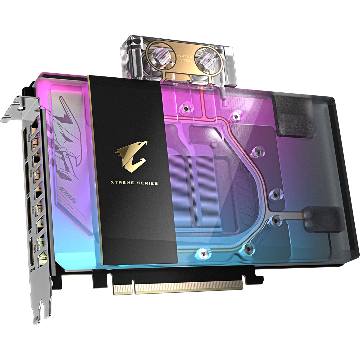 Видеокарта NVIDIA GeForce RTX 5080 Gigabyte AORUS XTREME WATERFORCE WB OC 16GB (GV-N5080AORUSX WB-16GD)