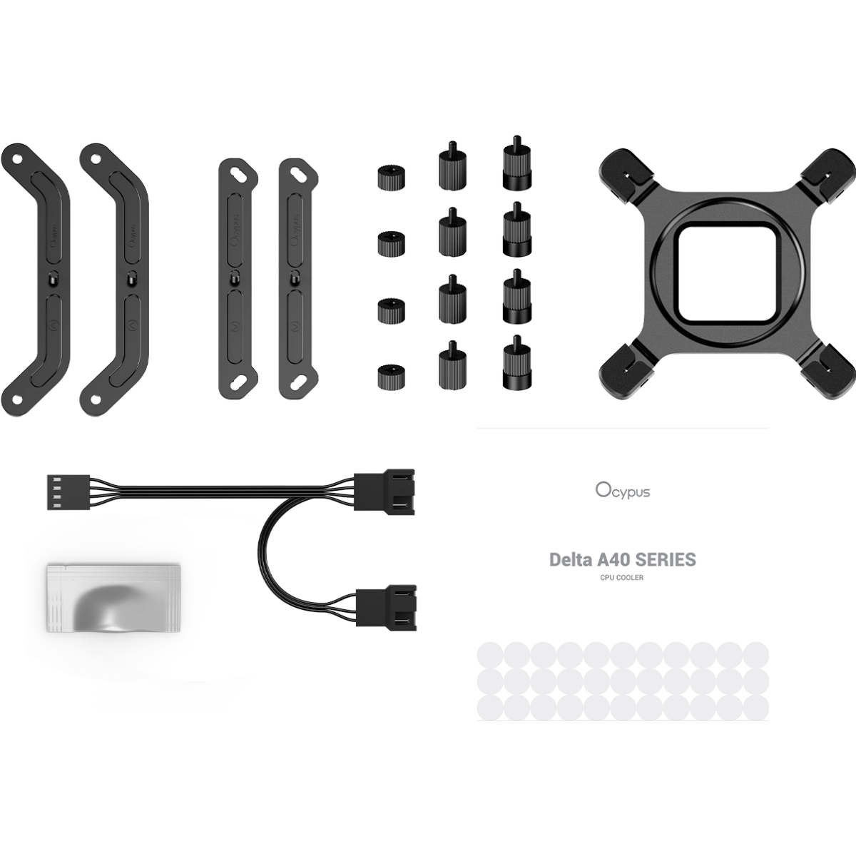 Кулер Ocypus Delta A40 Elite Dual Fan BK - Delta-A40-BK2NNWN00X-GL - фото 8
