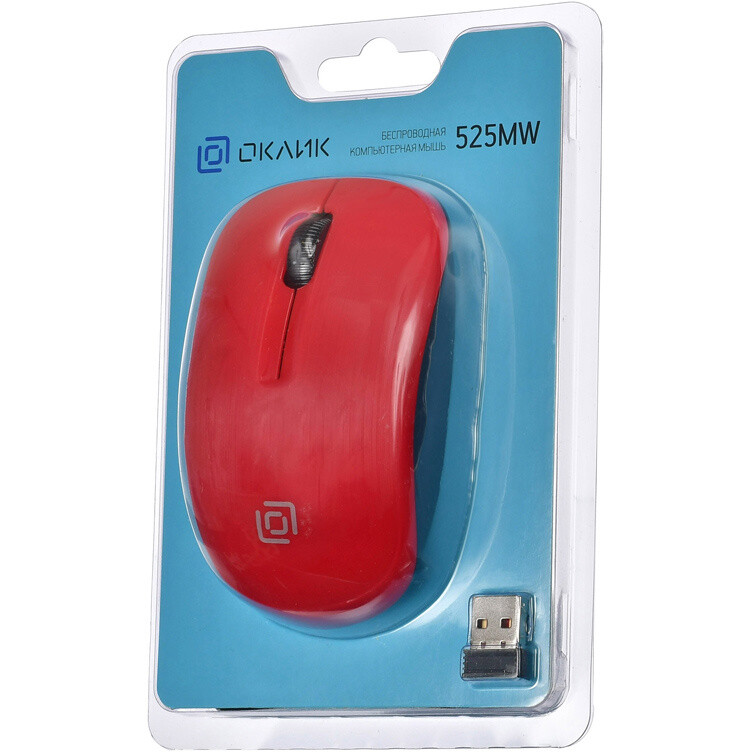 Мышь Oklick 525MW Red - фото 7