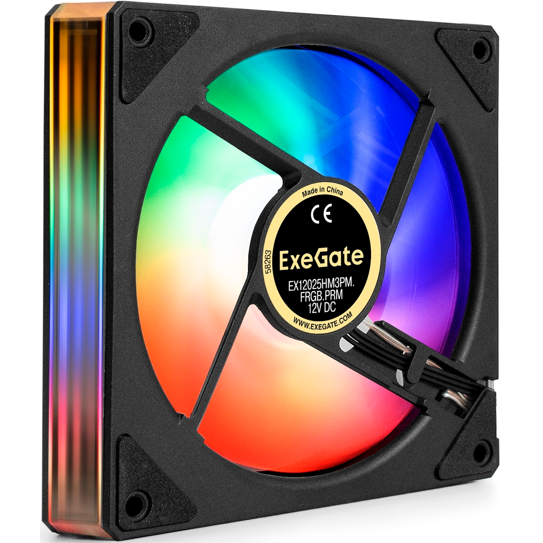 Вентилятор для корпуса ExeGate EX12025HM3PM.FRGB.PRM - EX299564RUS - фото 2