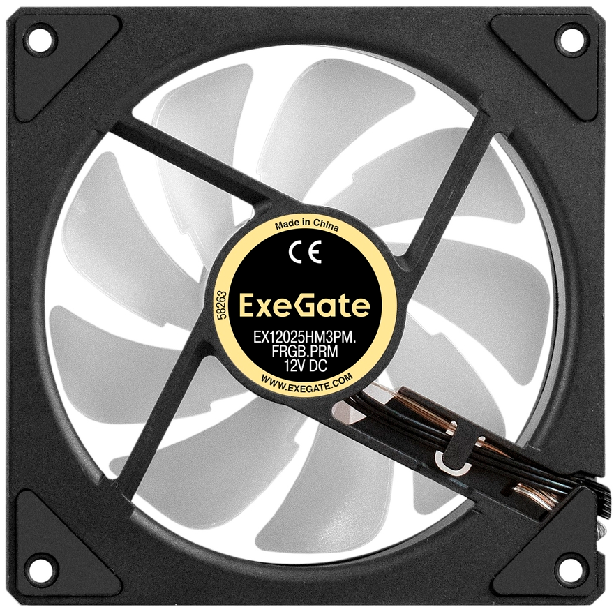 Вентилятор для корпуса ExeGate EX12025HM3PM.FRGB.PRM - EX299564RUS - фото 4