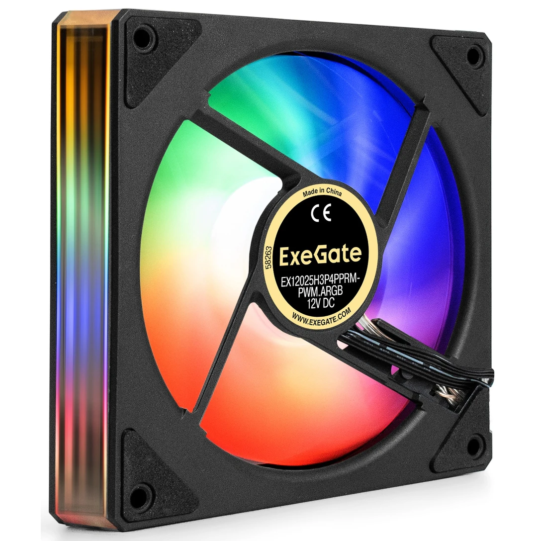 Вентилятор для корпуса ExeGate EX12025H3P4PPRM-PWM.ARGB - EX299561RUS - фото 2
