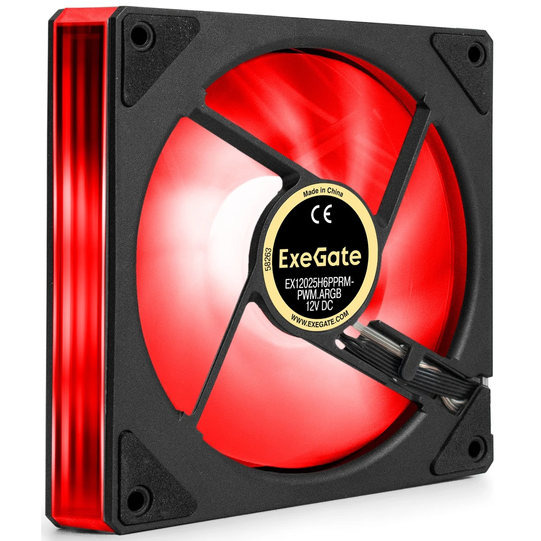 Вентилятор для корпуса ExeGate EX12025H6PPRM-PWM.ARGB - EX299562RUS - фото 2