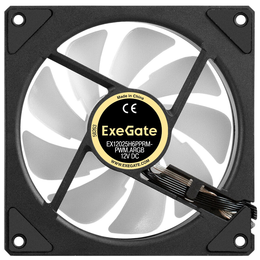Вентилятор для корпуса ExeGate EX12025H6PPRM-PWM.ARGB - EX299562RUS - фото 4