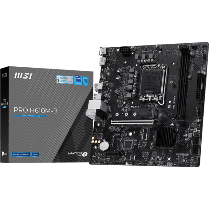 Материнская плата MSI PRO H610M-B - фото 5