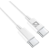 Кабель USB Type-C - USB Type-C, 1м, Defender F182 60W White (87508)