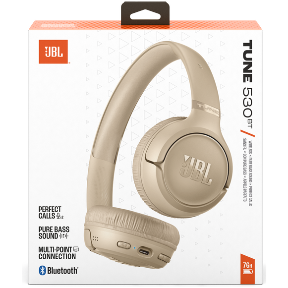 Гарнитура JBL Tune 530BT Beige - JBLT530BTBEG - фото 3