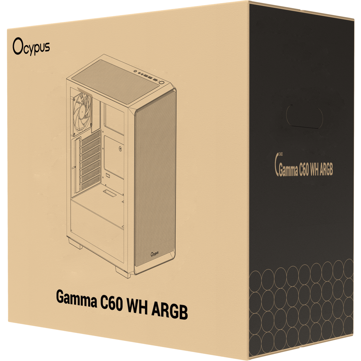 Корпус Ocypus Gamma C60 WH ARGB - Gamma-C60-WHG400XX-GL - фото 9