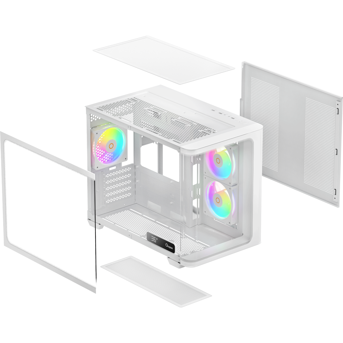 Корпус Ocypus Iota C50 Curve WH ARGB - Iota-C50-WHD300CD-GL - фото 8