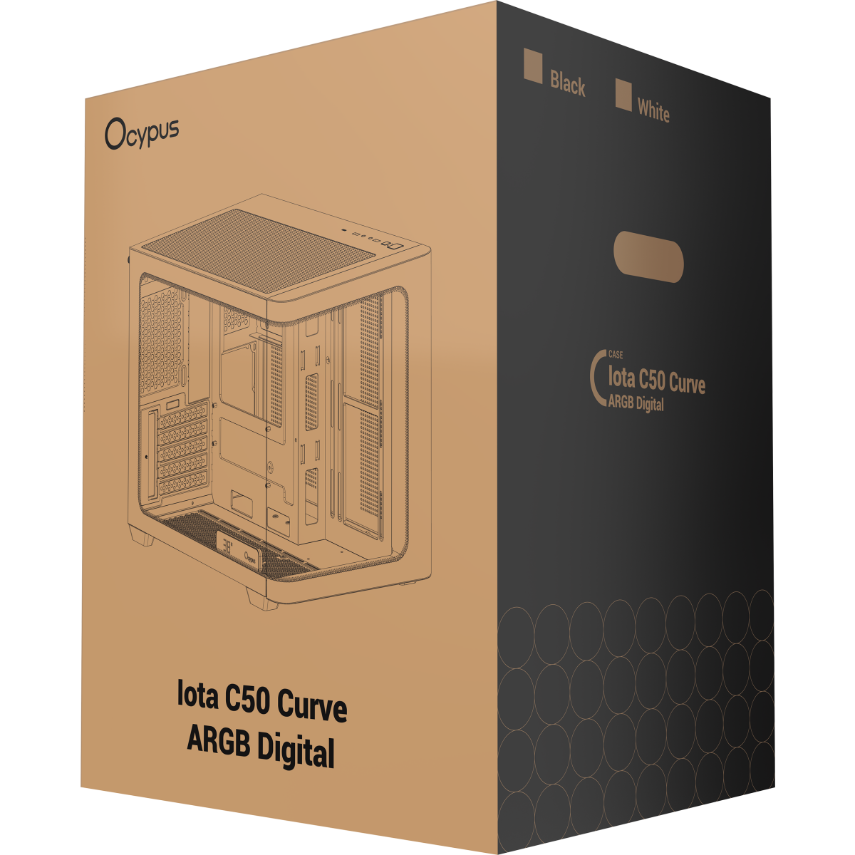 Корпус Ocypus Iota C50 Curve WH ARGB - Iota-C50-WHD300CD-GL - фото 9