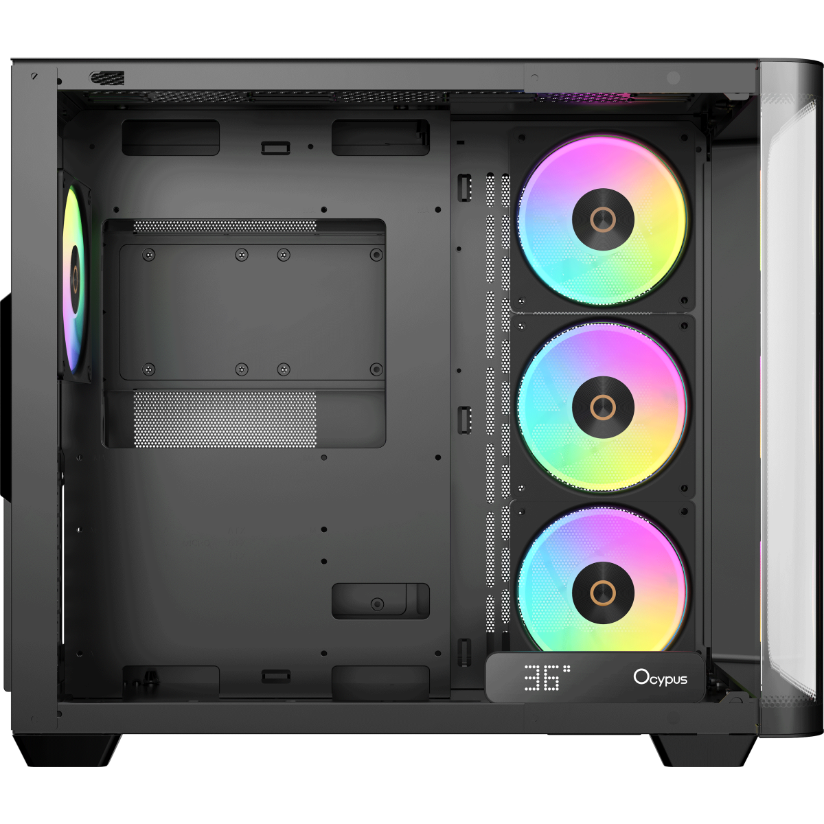 Корпус Ocypus Iota C70 Curve BK ARGB - Iota-C70-BKD400CD-GL - фото 4