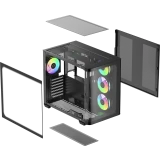 Корпус Ocypus Iota C70 Curve BK ARGB (Iota-C70-BKD400CD-GL)