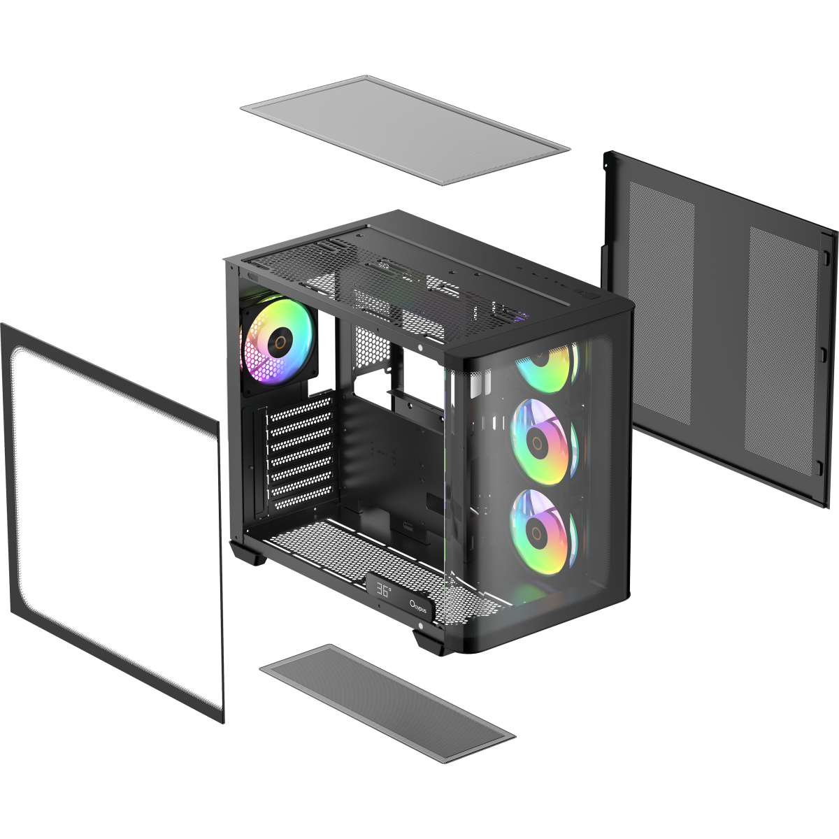 Корпус Ocypus Iota C70 Curve BK ARGB - Iota-C70-BKD400CD-GL - фото 8