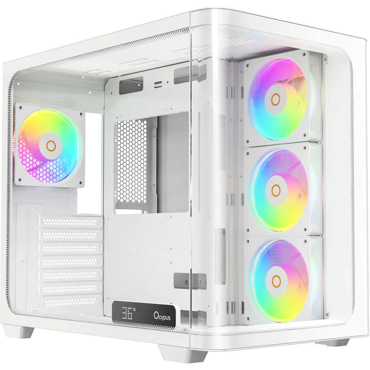 Корпус Ocypus Iota C70 Curve WH ARGB - Iota-C70-WHD400CD-GL