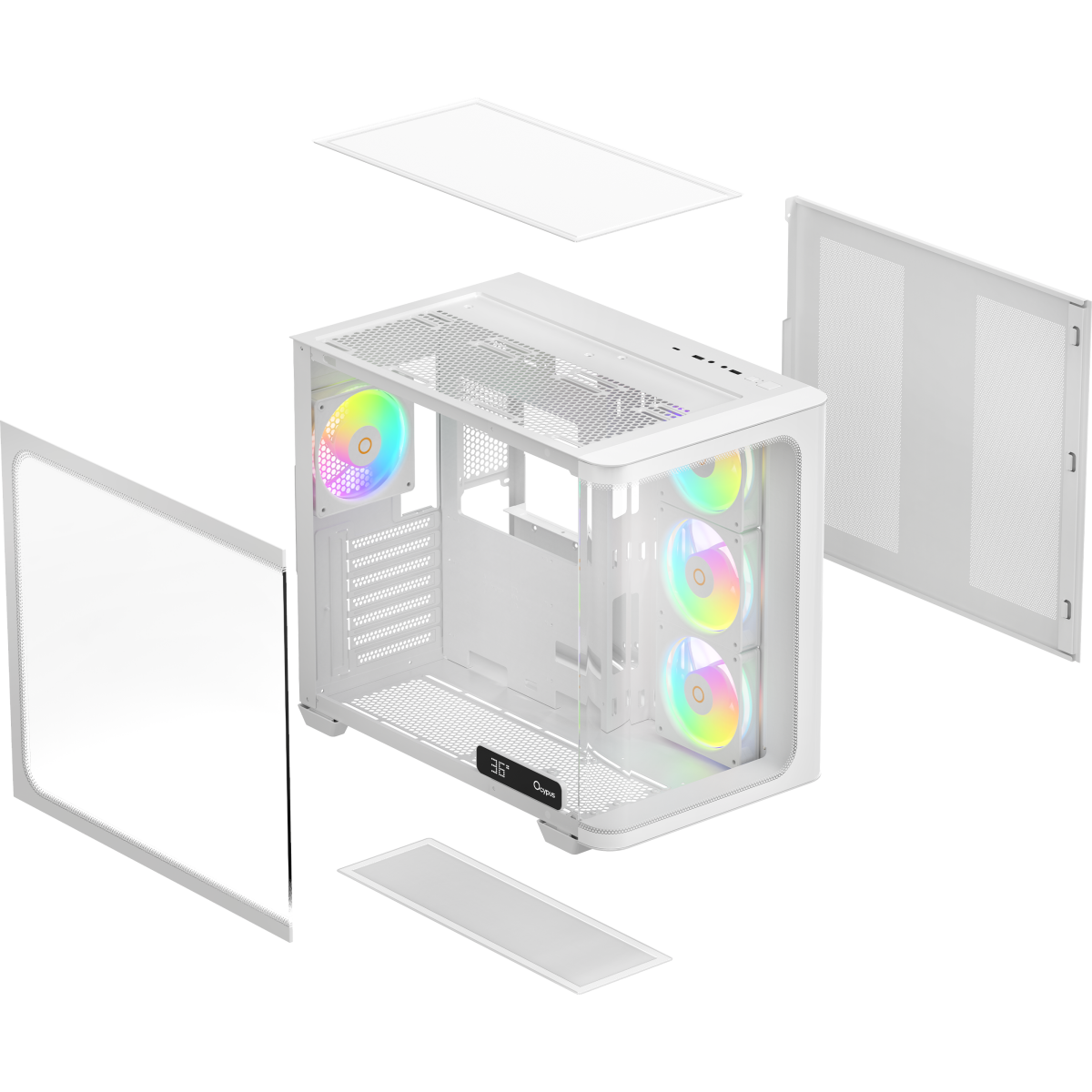 Корпус Ocypus Iota C70 Curve WH ARGB - Iota-C70-WHD400CD-GL - фото 8