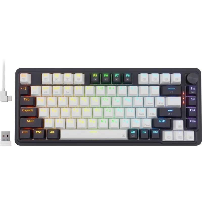 Клавиатура Redragon Ucal Pro Black/White (72008)