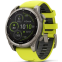 Умные часы Garmin Fenix 8 47mm Sapphire Titanium with Amp yellow/graphite silicone band - 010-02906-21
