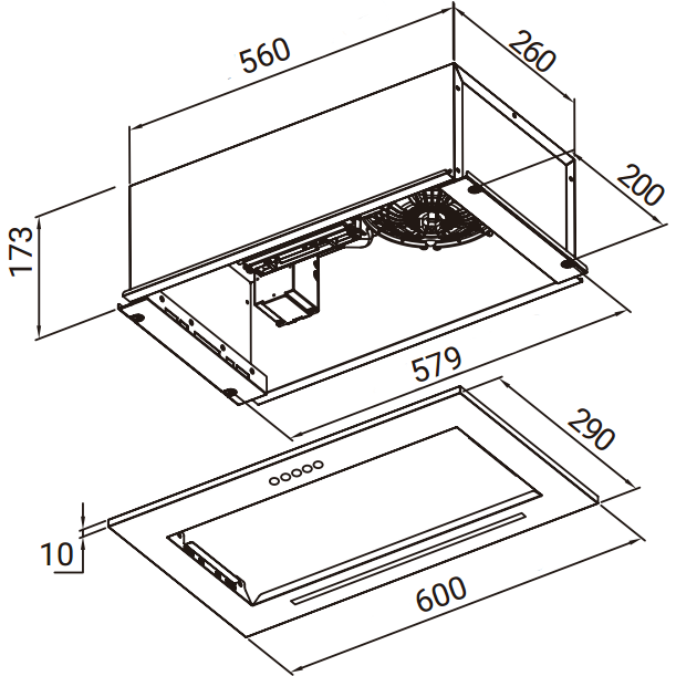 Вытяжка Weissgauff Integra 850 PB WH - 439046 - фото 8