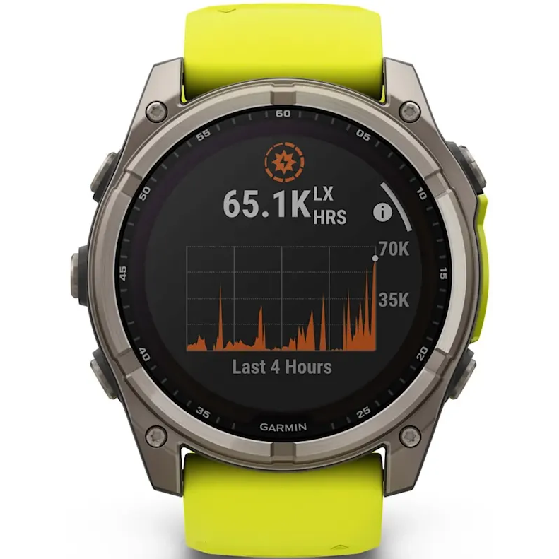 Умные часы Garmin Fenix 8 51mm Sapphire Titanium with Amp yellow/graphite silicone band - 010-02907-21 - фото 11