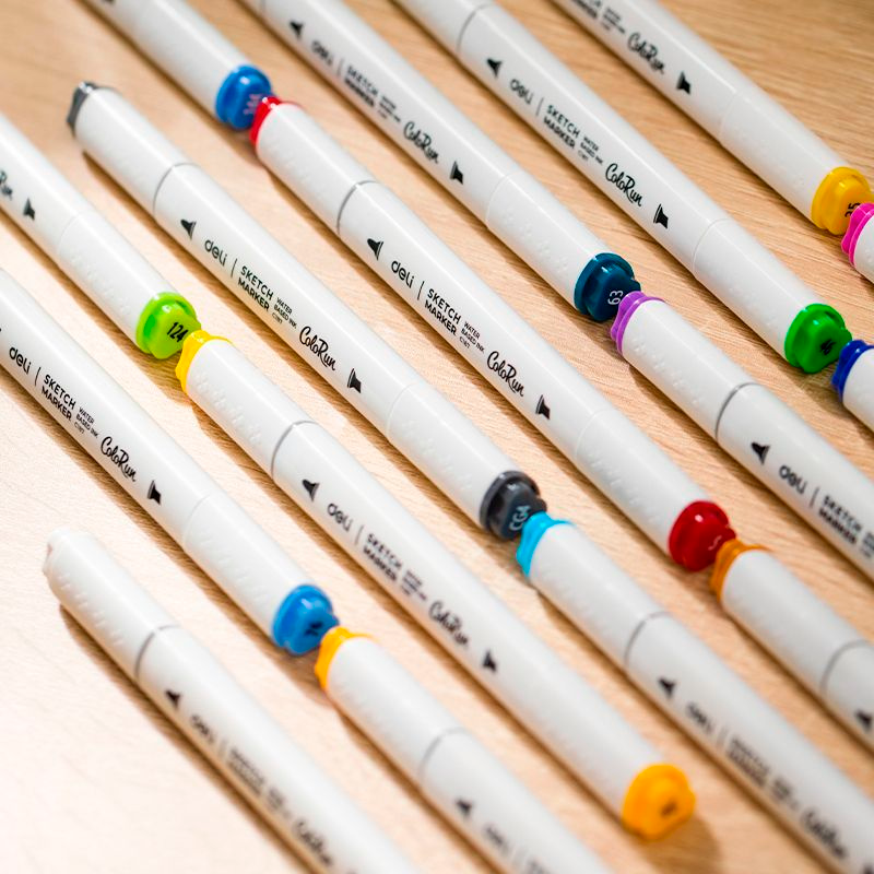 Набор маркеров Deli EC187-60 - фото 4