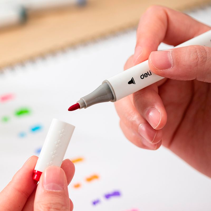 Набор маркеров Deli EC187-60 - фото 5
