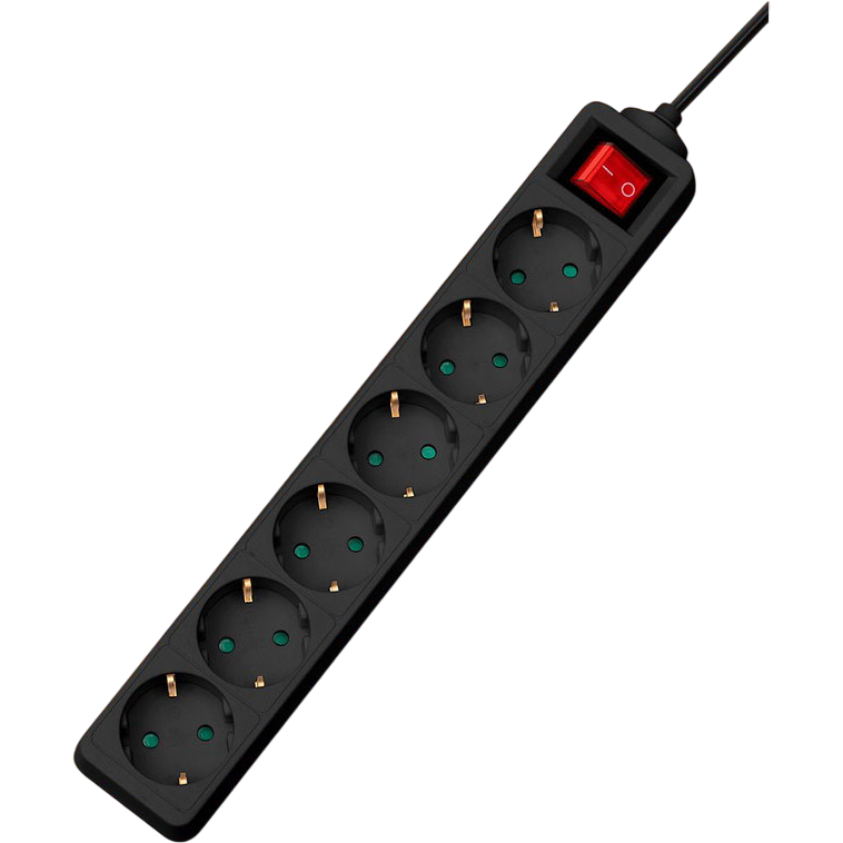 Сетевой фильтр CBR CSF-SP-6-018M-B Black - фото 2