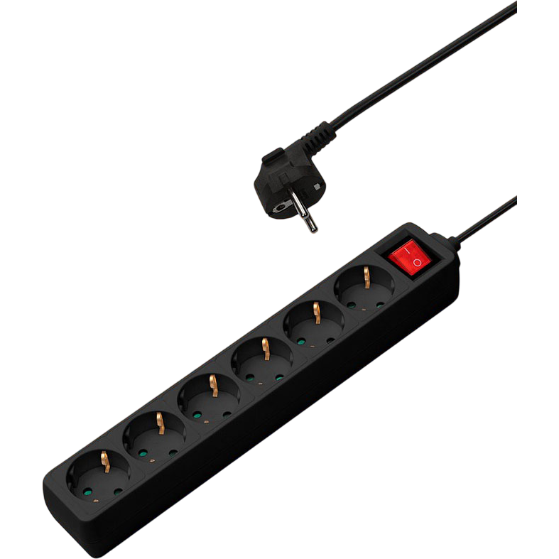 Сетевой фильтр CBR CSF-SP-6-030M-B Black