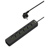 Сетевой фильтр CBR CSF-SP-5-2A1C-030M-B Black