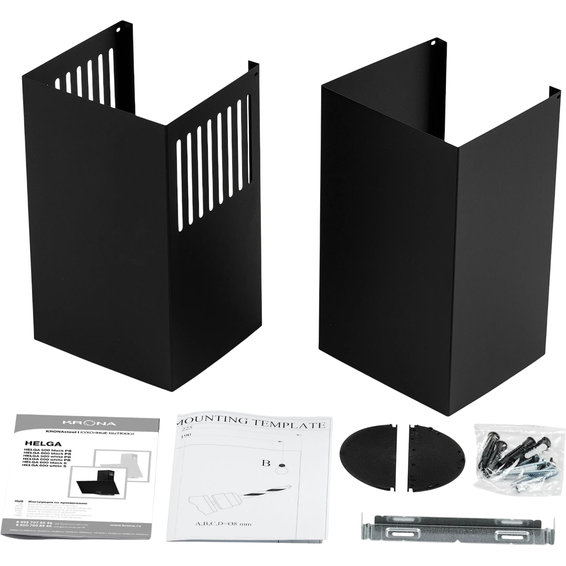 Вытяжка KRONA HELGA 600 black PB - КА-00001039 - фото 6