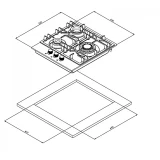 Газовая варочная панель Weissgauff HG 453 BGV (437028)