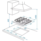 Газовая варочная панель Haier HHX-G64RFB (TD0050132RU)