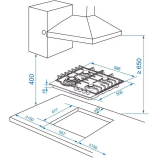 Газовая варочная панель Haier HHX-M64RFVLX (TD0050131RU)