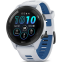 Умные часы Garmin Forerunner 265 Black Bezel with Whitestone Case and Whitestone/Tidal Blue Silicone Band - 010-02810-11